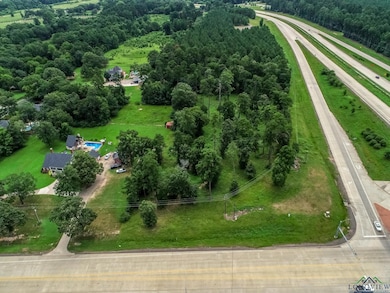 Aerial view of a major roadway