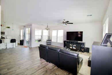 Wood Plank Tile Throughout Home