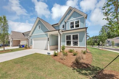 Craftsman-style house with board and batten siding