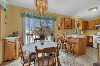 Informal dining room overlooking the deck