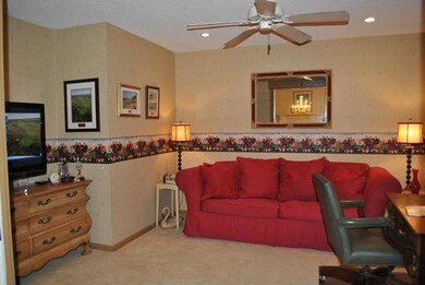 Den with pocket doors