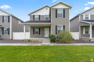 View of front of home with covered porch