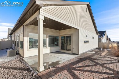Extended covered patio with mountain views