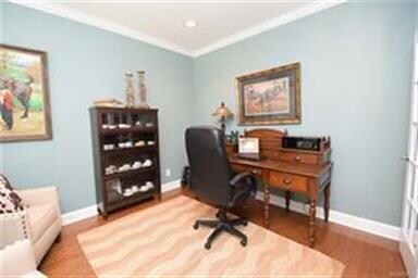 Study/office has french doors and is off the main 