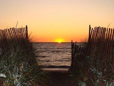 sunrise on walkway