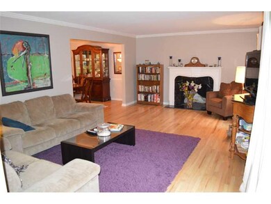 Living Room. Living room features wood burning fir