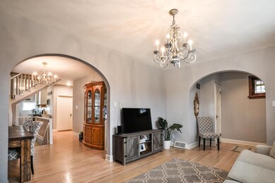 Enchanted open floor plan exposes the charming rou
