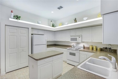 Lots of counter space in this spacious kitchen wit