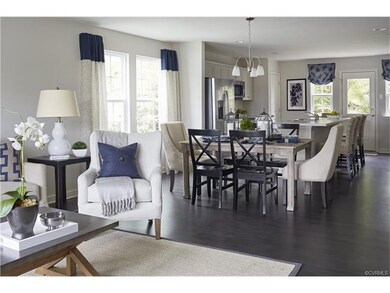 Example: Maple open layout from the family room to