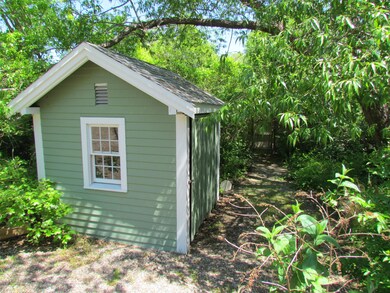 Garden shed in back yard