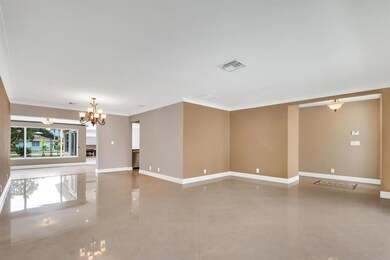 Living Room with Marble Floors
