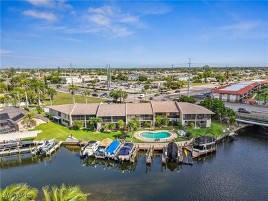 Aerial view of the property