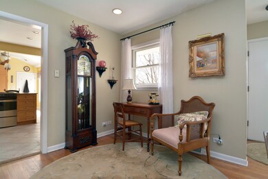 Dining room area currently used as an office area