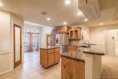 Looking from the hallway into the kitchen.
