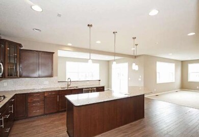 Bright and open kitchen with huge island