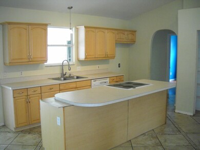 Kitchen with breakfast bar view