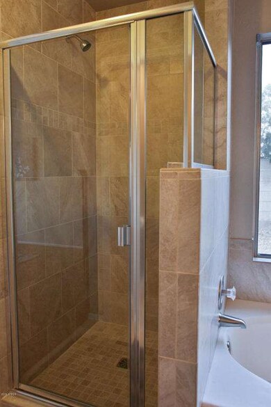 new tiled shower in master