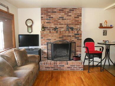 Living room with fireplace