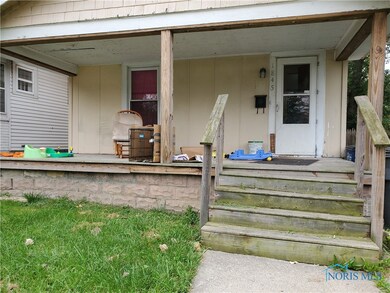Extra wide steps and front porch for watching the