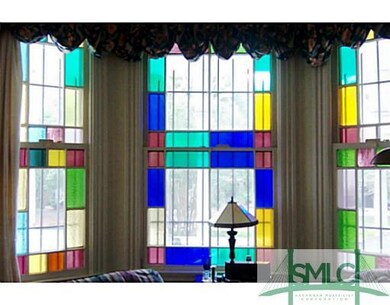 Other. Stained glass Bay window