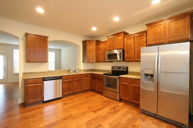 Kitchen is open to to the living area.