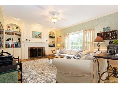 Another view of family room showing beautiful buil