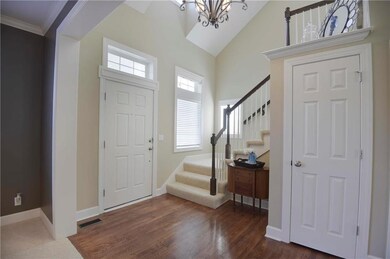 Entry way with tons of light and soaring ceilings