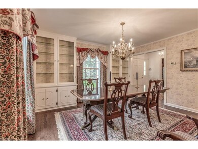Formal Dining Room with built in China Cabinets