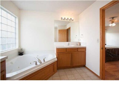 Master Bathroom has two separate vanity sinks