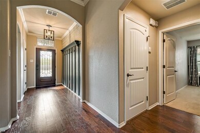 Entry way with custom features.