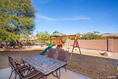 grassy area with play set