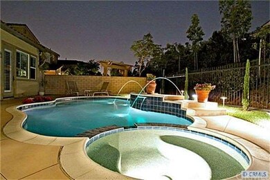 Beautiful Fiber Optic Lighted Pool at Night