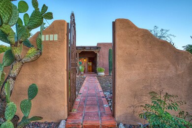 Masonry stucco wall & gate
