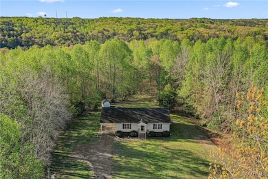 Aerial view showing acreage and privacy