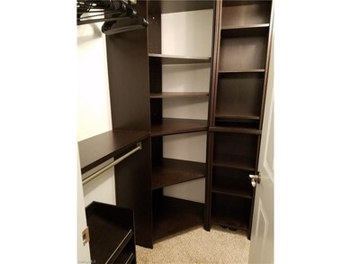 Master Walk in closet, with California-like shelvi