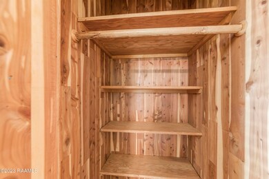 Cedar closet in living room