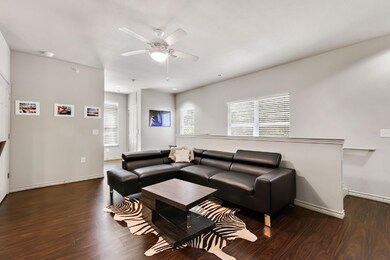 Living area with wood finished floors, plenty of 