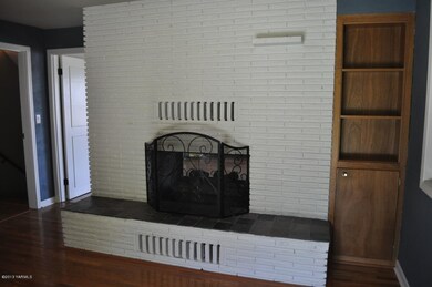 Fireplace in den