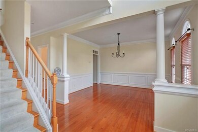 A large formal dining room is perfect for entertai