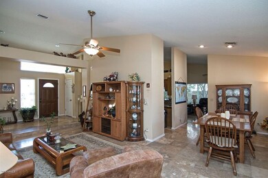 Living room and formal dining room