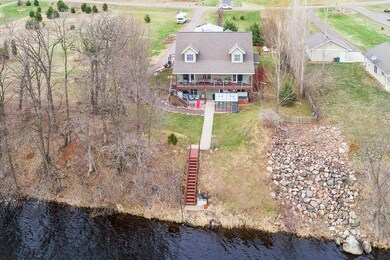 Birds eye view of the property from the river