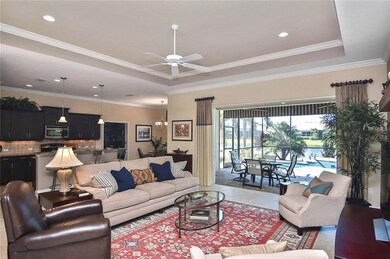 Living room to kitchen and dinette