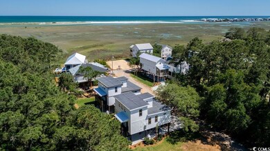 Drone / aerial view of a large body of water