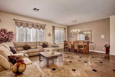 Marble floor living room