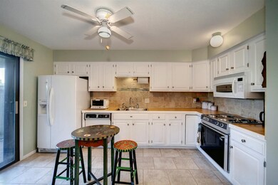 Features new Flooring and backslash.