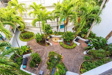 Green space has benches and fountains