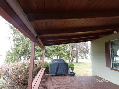 front porch looking North