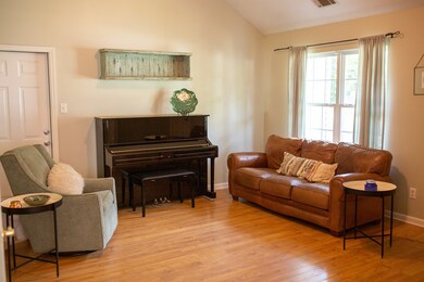 Comfortable seating - wood floors throughout