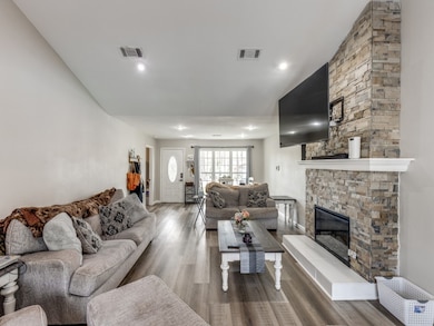 This living room features a spacious, open layout
