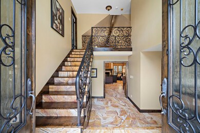 Double door entry.